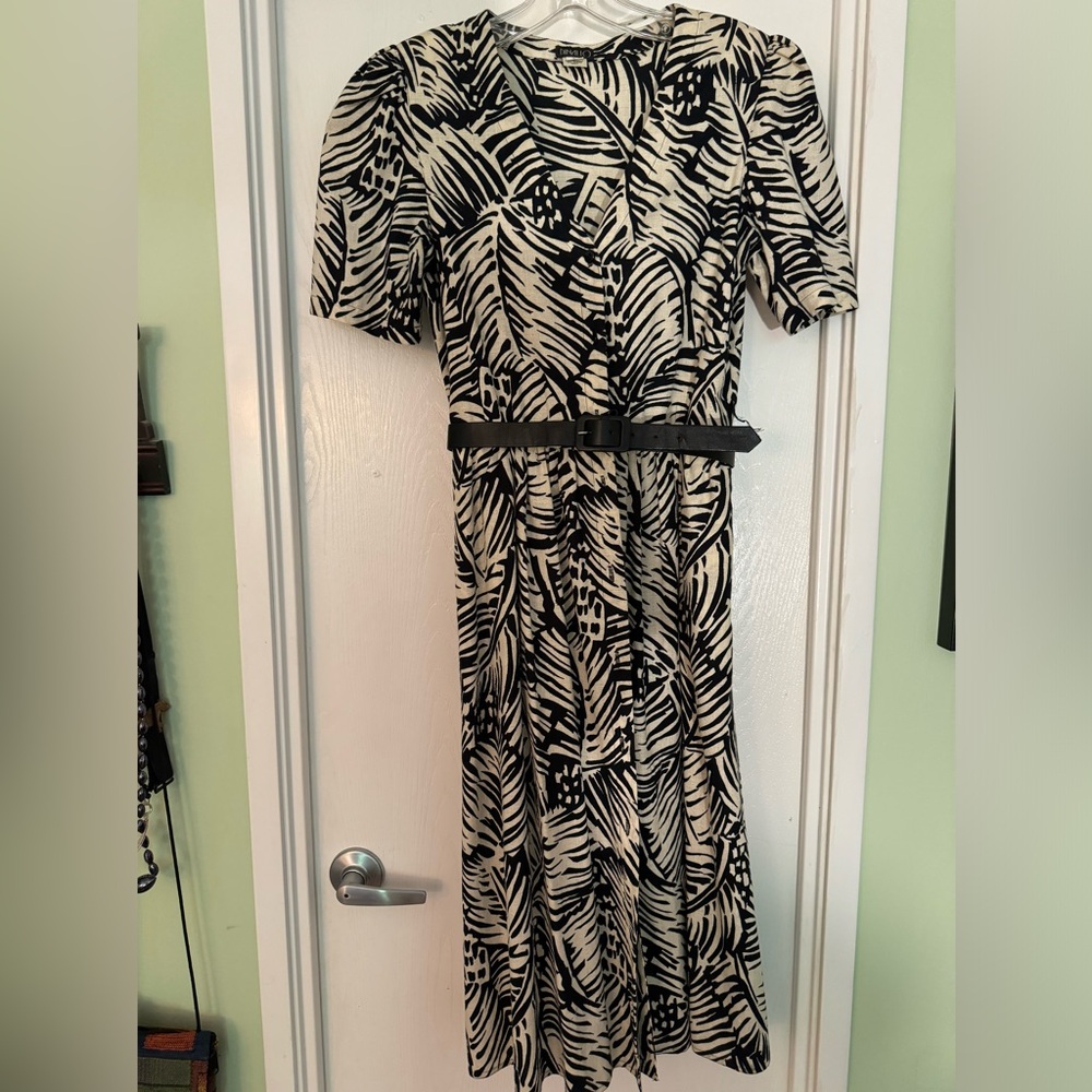 Women’s Black & White Designer Dress by Dinallo